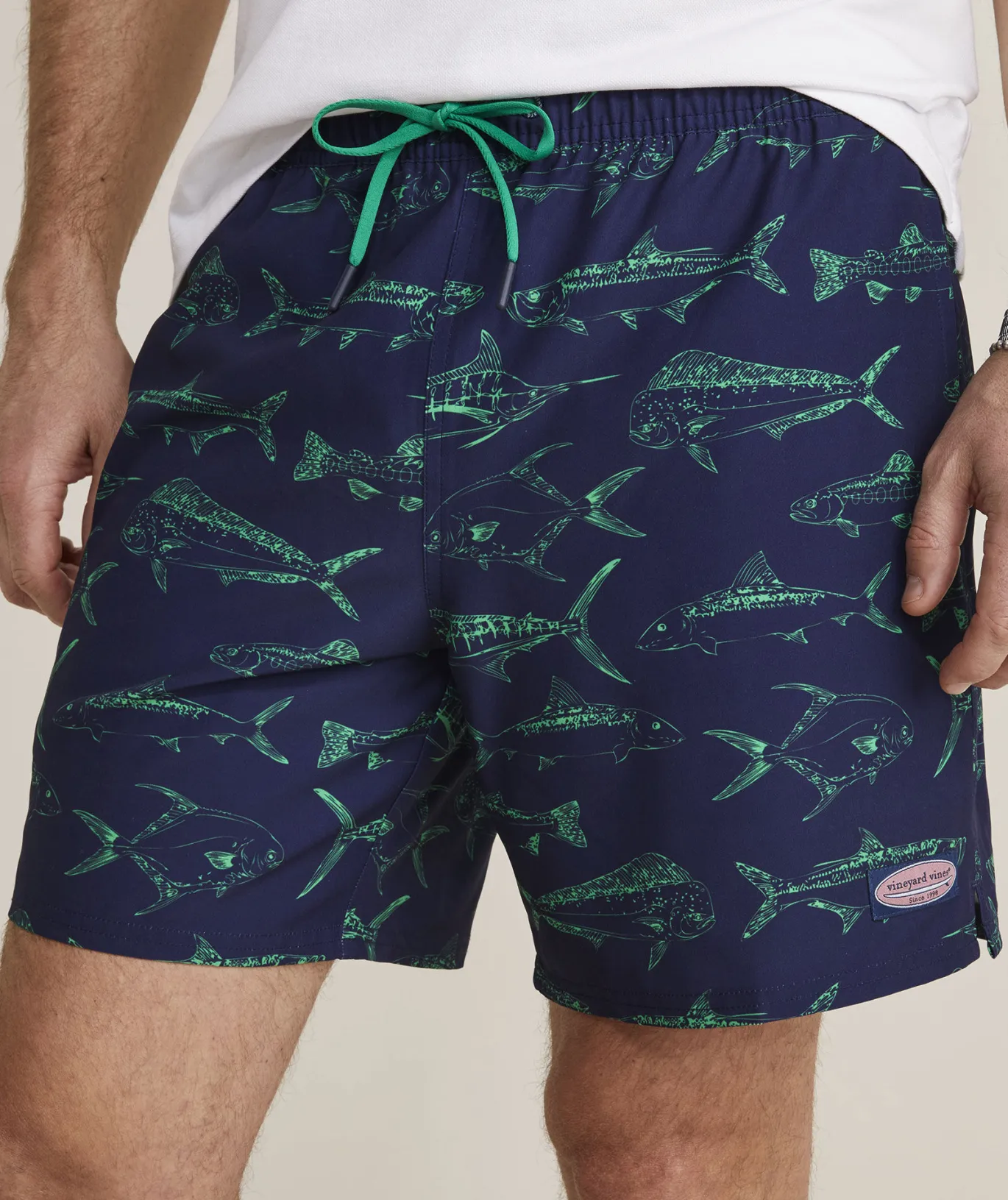 7 Inch Printed Chappy Swim Trunks