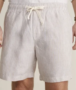 7 Inch Pull-On Linen Shorts