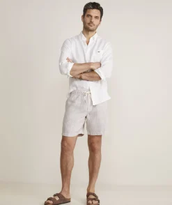7 Inch Pull-On Linen Shorts