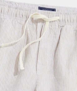 7 Inch Pull-On Linen Shorts