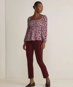 Bow Tie Button-Front Top