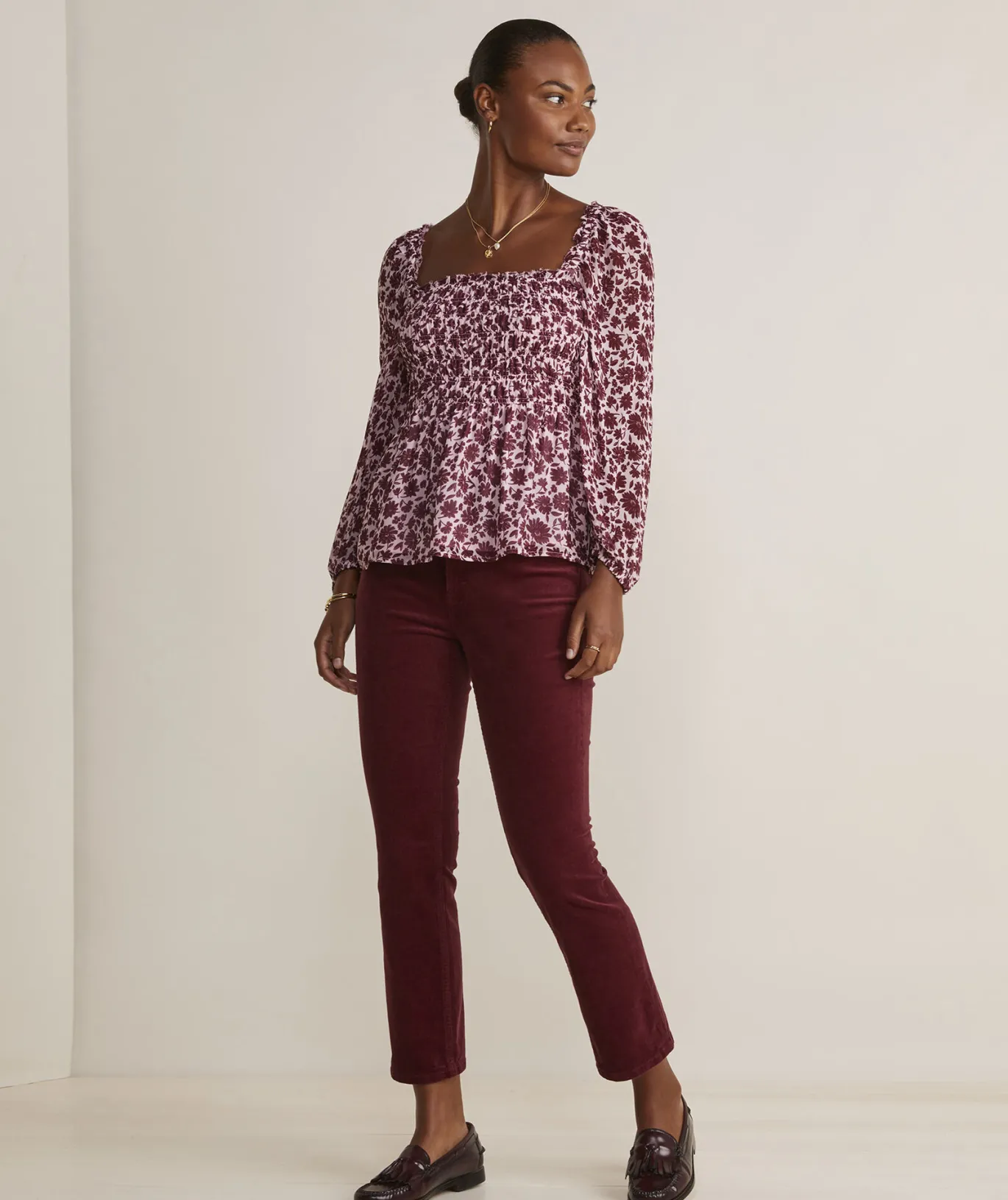 Bow Tie Button-Front Top