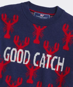Boys’ Cotton Cashmere Cable Crewneck Sweater