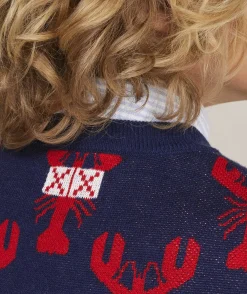 Boys’ Cotton Cashmere Cable Crewneck Sweater