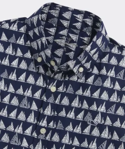 Boys' Cotton Short-Sleeve Boat Parade Shirt
