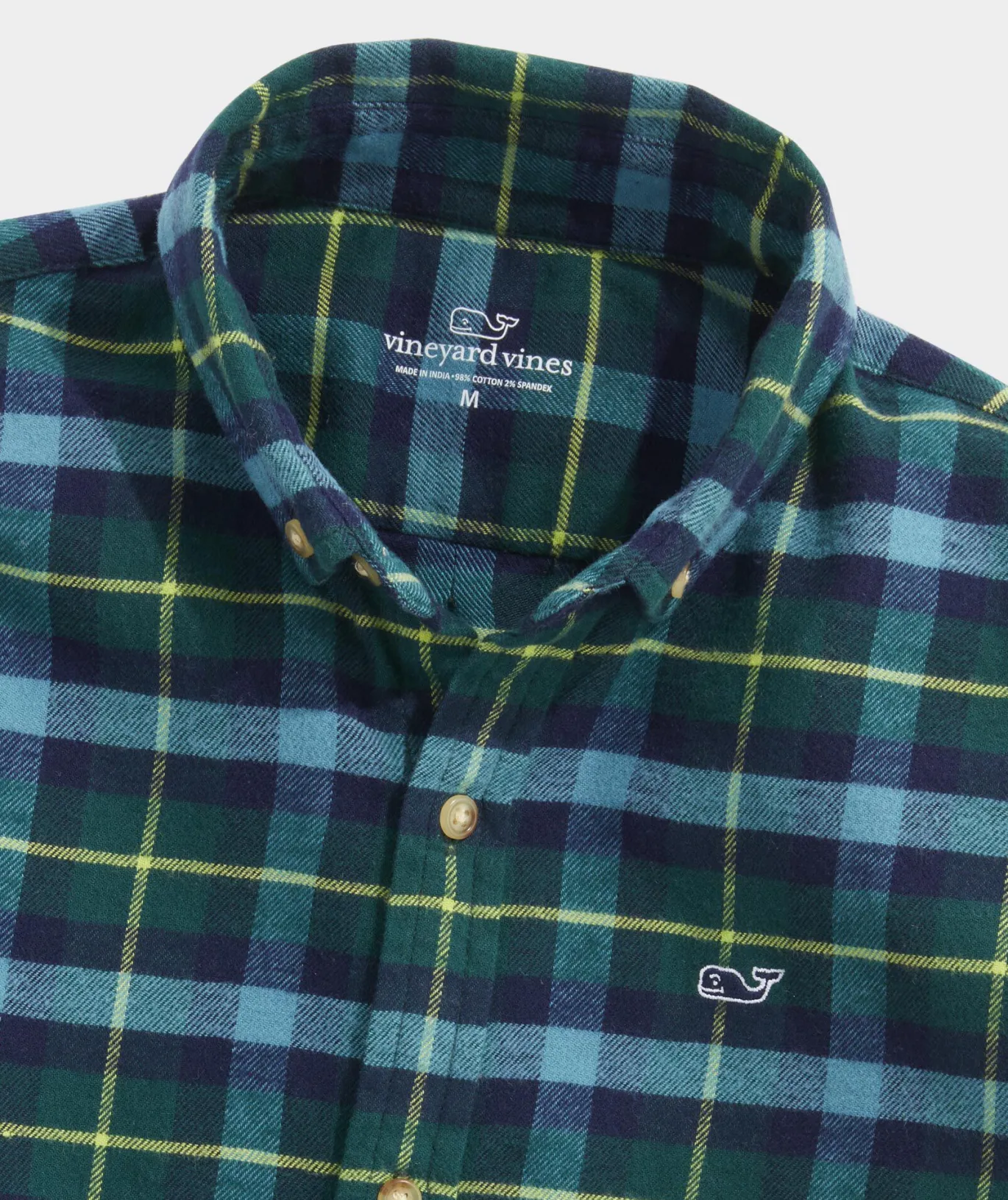 Boys' Cotton Twill Plaid Shirt