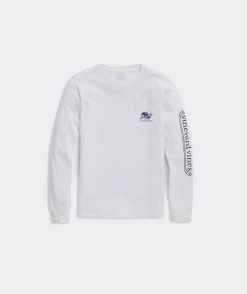 Boys' Football Whale Long-Sleeve Tee