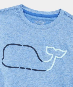 Boys' Front Whale Short-Sleeve Harbor Performance Tee