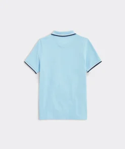 Boys' Heritage Tipped Pique Polo