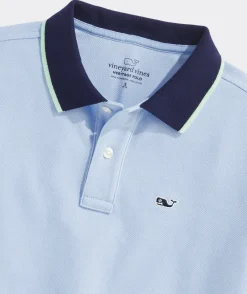 Boys' Heritage Tipped Pique Polo