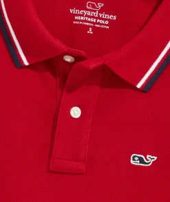 Boys' Heritage Tipped Pique Polo