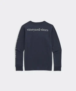 Boys' Lacrosse Stick Whale Long-Sleeve Tee