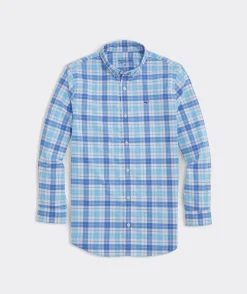Boys' On-The-Go Nylon Plaid Shirt