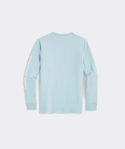 Boys' Pond Hockey Whale Long-Sleeve Pocket Tee
