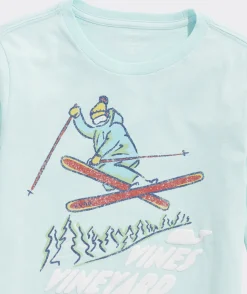 Boys' Pro Snowboard Whale Long-Sleeve Pocket Tee