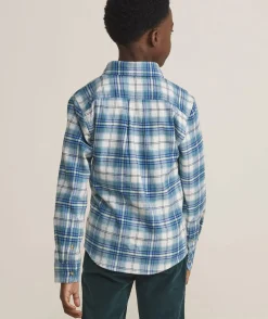 Boys' Stretch Flannel Check Shirt