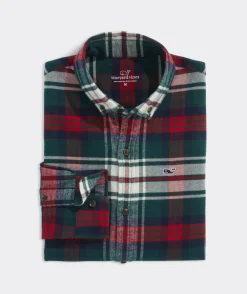 Boys' Stretch Flannel Tartan Shirt