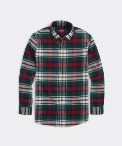 Boys' Stretch Flannel Tartan Shirt