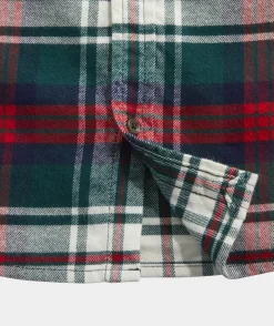 Boys' Stretch Flannel Tartan Shirt