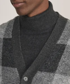 Buffalo Check V-Neck Cardigan