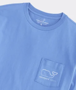Burgee Vintage Whale Long-Sleeve Pocket Tee