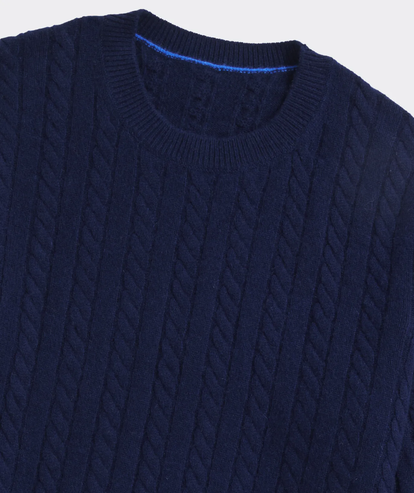 Cashmere Cable Crewneck Sweater