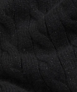 Cashmere Cable Shine Crewneck Sweater