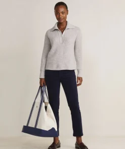 Cashmere Cable Shine Crewneck Sweater