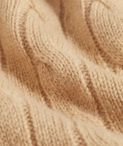 Cashmere Classic Cable Crewneck Sweater