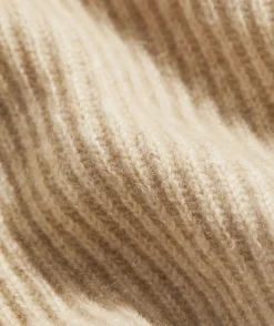 Cashmere Fisherman Rib Quarter-Zip Sweater