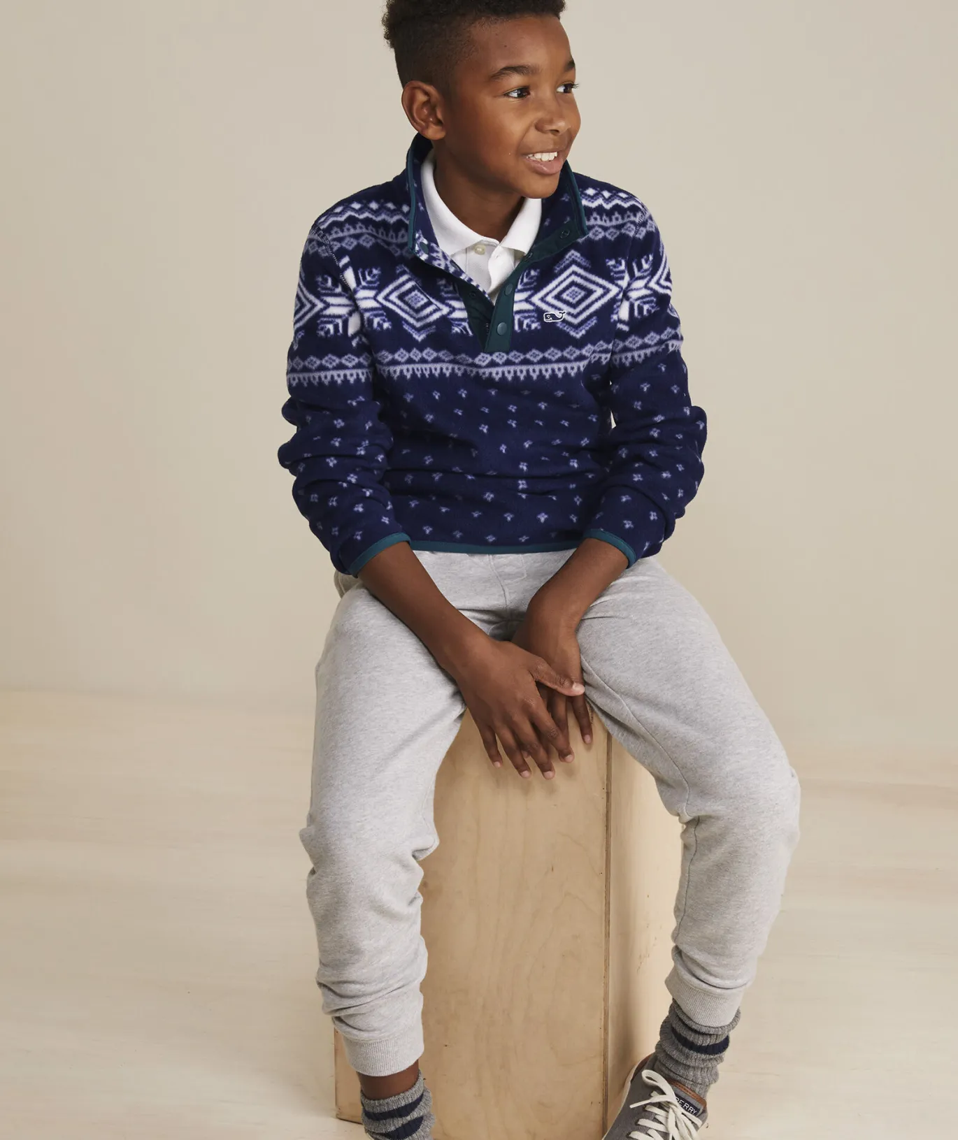 Cotton Cashmere Heritage V-Neck Sweater