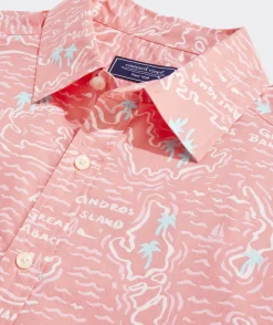Cotton Short-Sleeve Gulf Floral Shirt