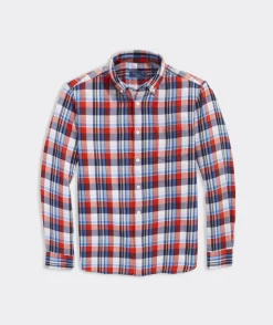 Cotton Twill Plaid Shirt