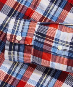 Cotton Twill Plaid Shirt