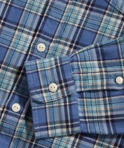 Cotton Twill Plaid Shirt