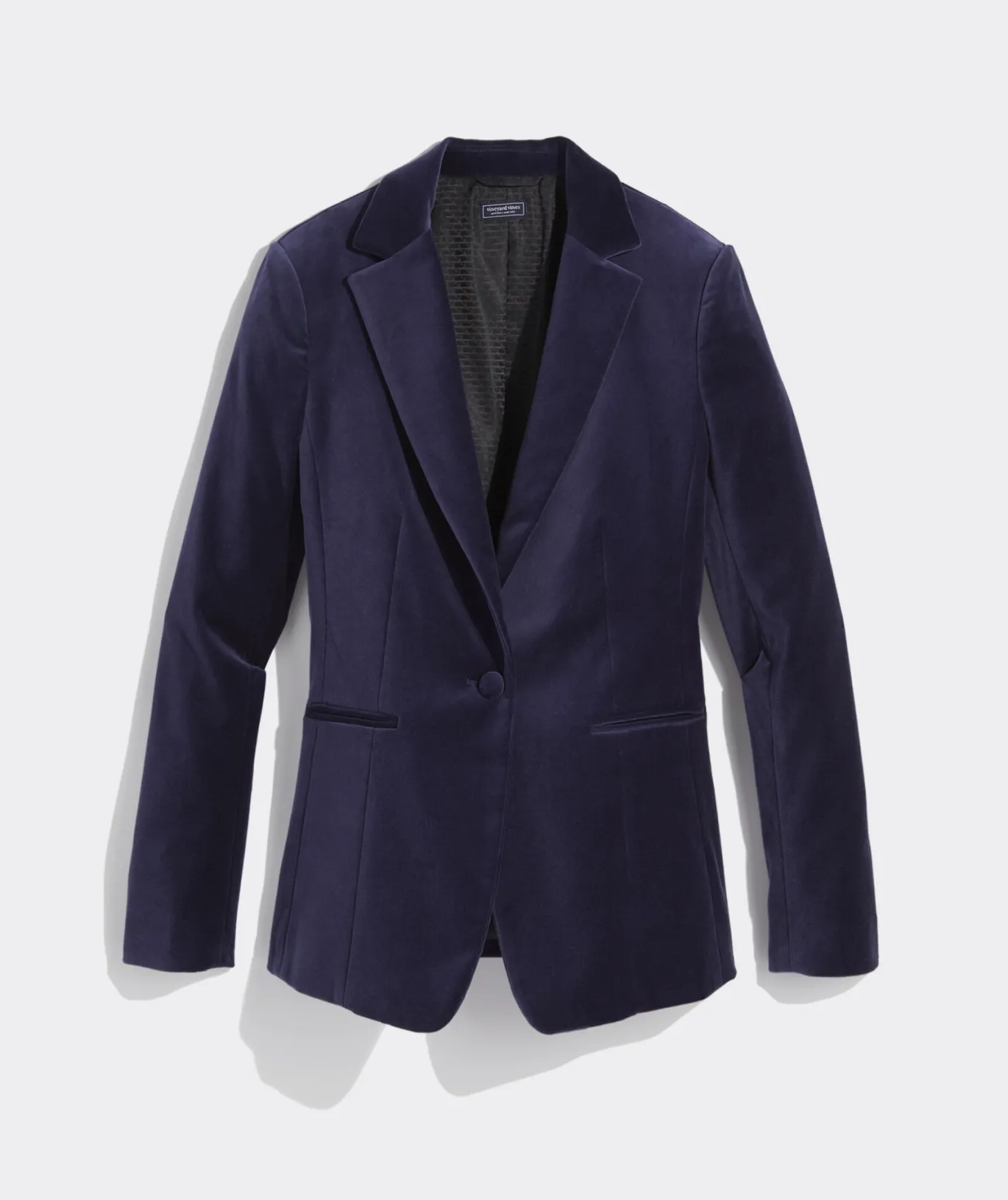 Embroidered Velvet Blazer