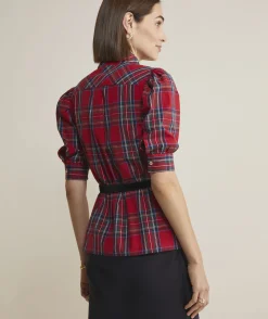Fenwick Paisley Ruffle Sleeve Top