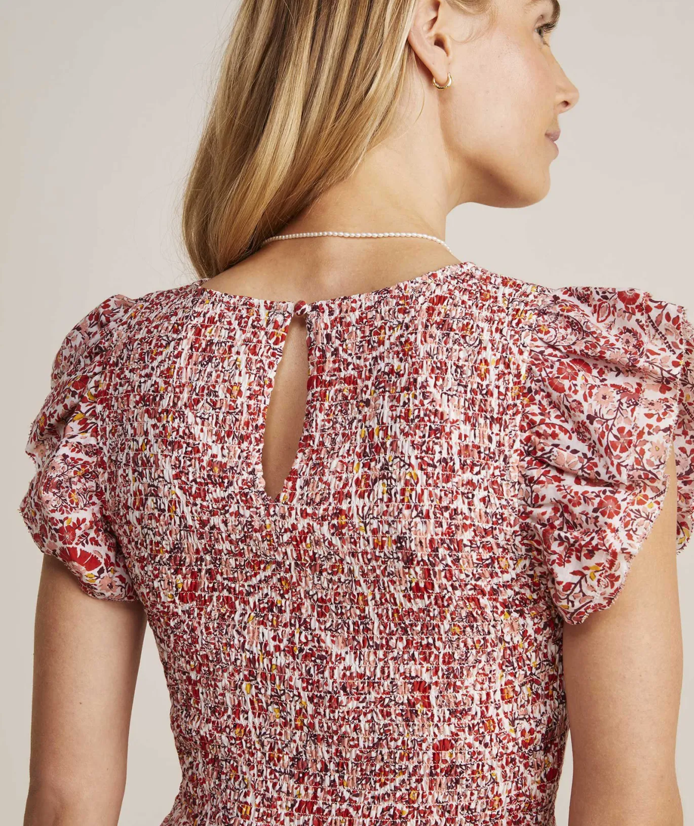 Fenwick Paisley Smocked Midi Dress