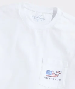 Flag Whale Short Sleeve Pocket Tee