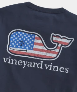 Flag Whale Short Sleeve Pocket Tee