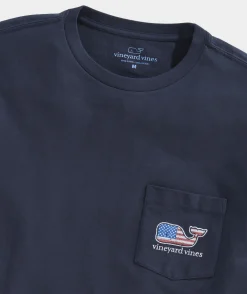 Flag Whale Short Sleeve Pocket Tee