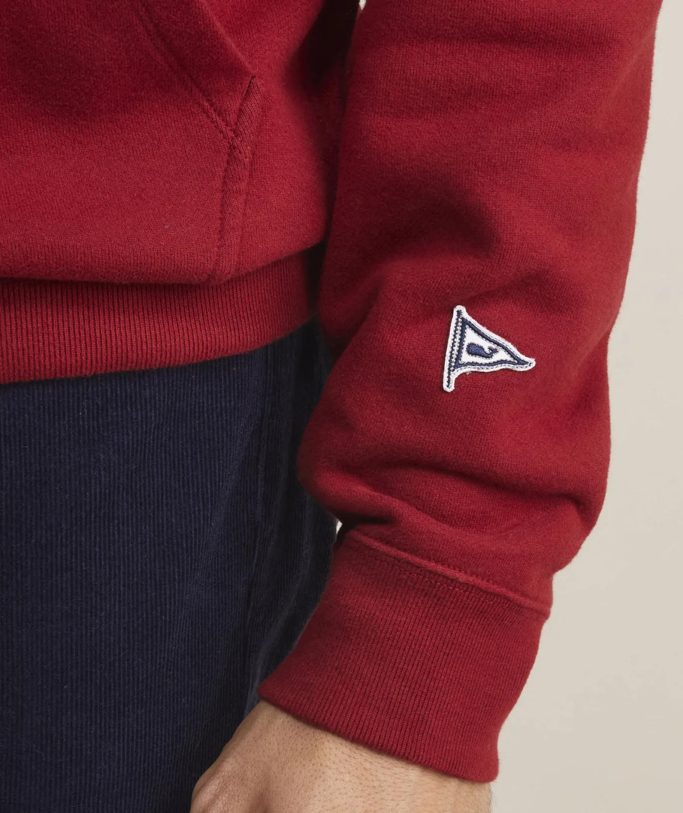 Garment-Dyed Vintage Whale Long-Sleeve Pocket Tee