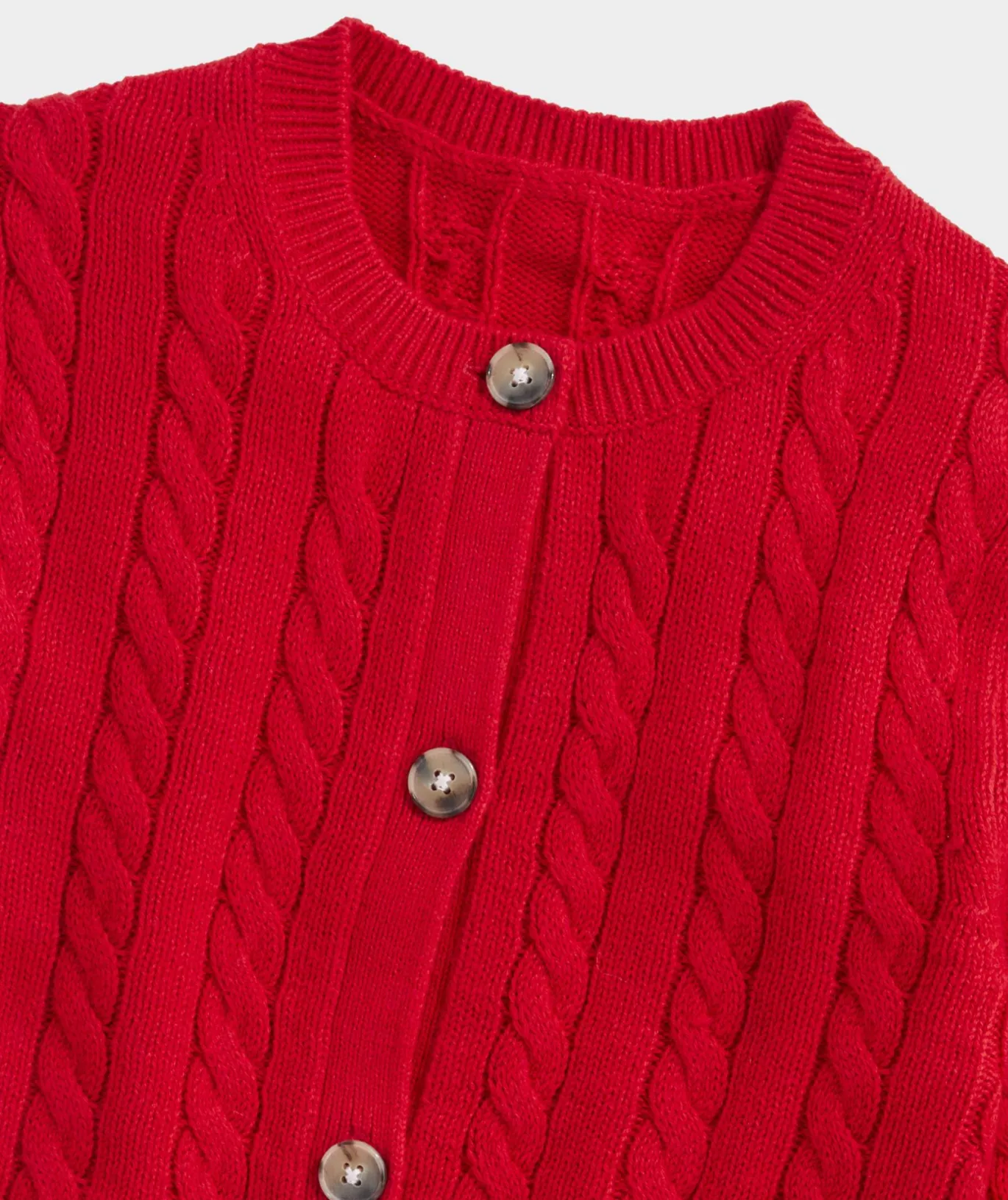 Girls' Classic Cable Cardigan