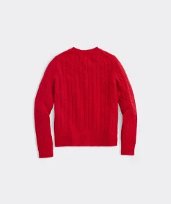 Girls' Classic Cable Cardigan