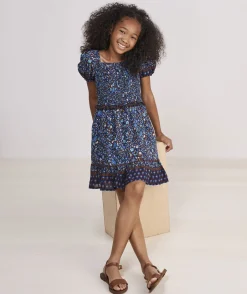 Girls' Cord Popover Dress