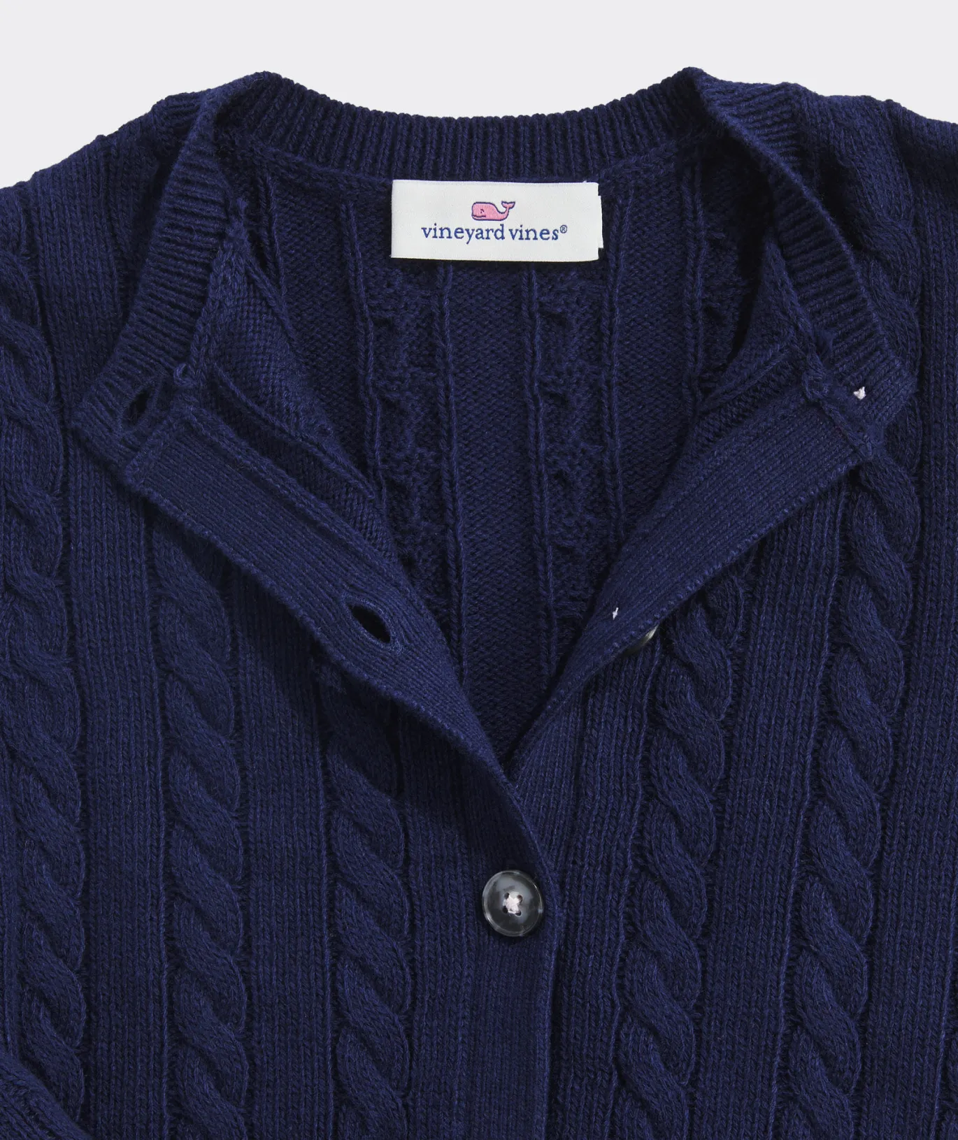 Girls' Embroidered Whale Rollneck Sweater