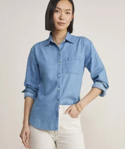 Girls' Eyelet Puff-Sleeve Top