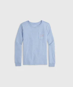 Girls' First Down the Slopes Long-Sleeve Pocket Tee