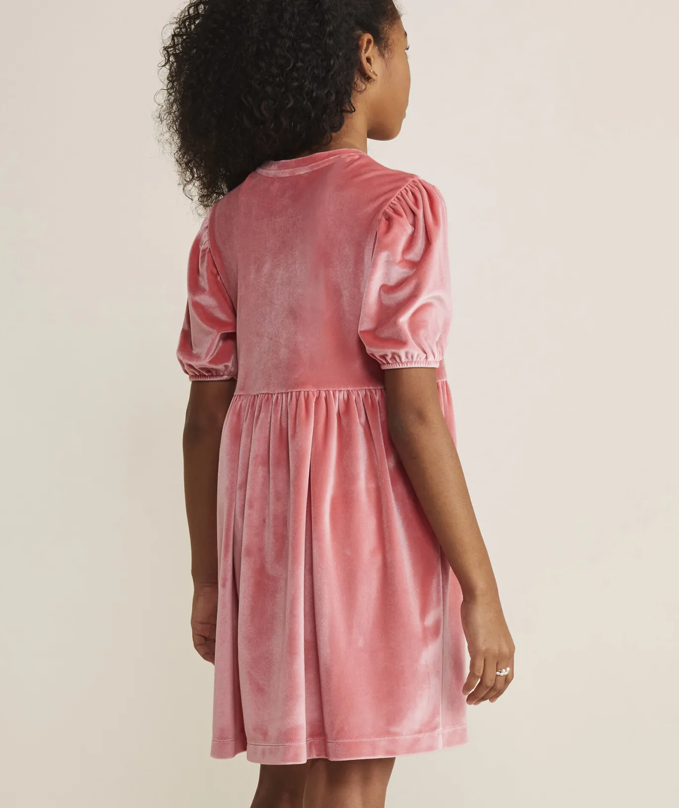 Girls' Floral Smocked Midi Dress