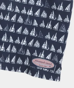 Girls' Garment Dyed Burgee Whale Short-Sleeve Tee
